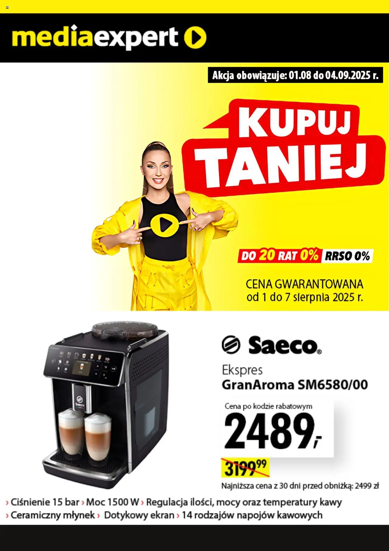 Mediaexpert Promocje od 01.08.2025 - Nowa Gazetka - Numer strony 1