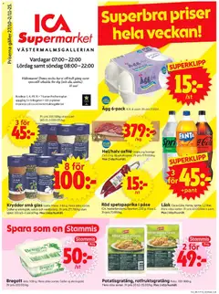 Förhandsgranska reklamblad Stockholm från butik ICA Supermarket gäller från 27/10/2025