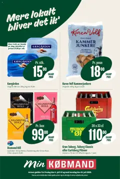 Eksempel på tilbudsavis Tilbudsavis fra butik Min Købmand gyldig fra 04/07/2025