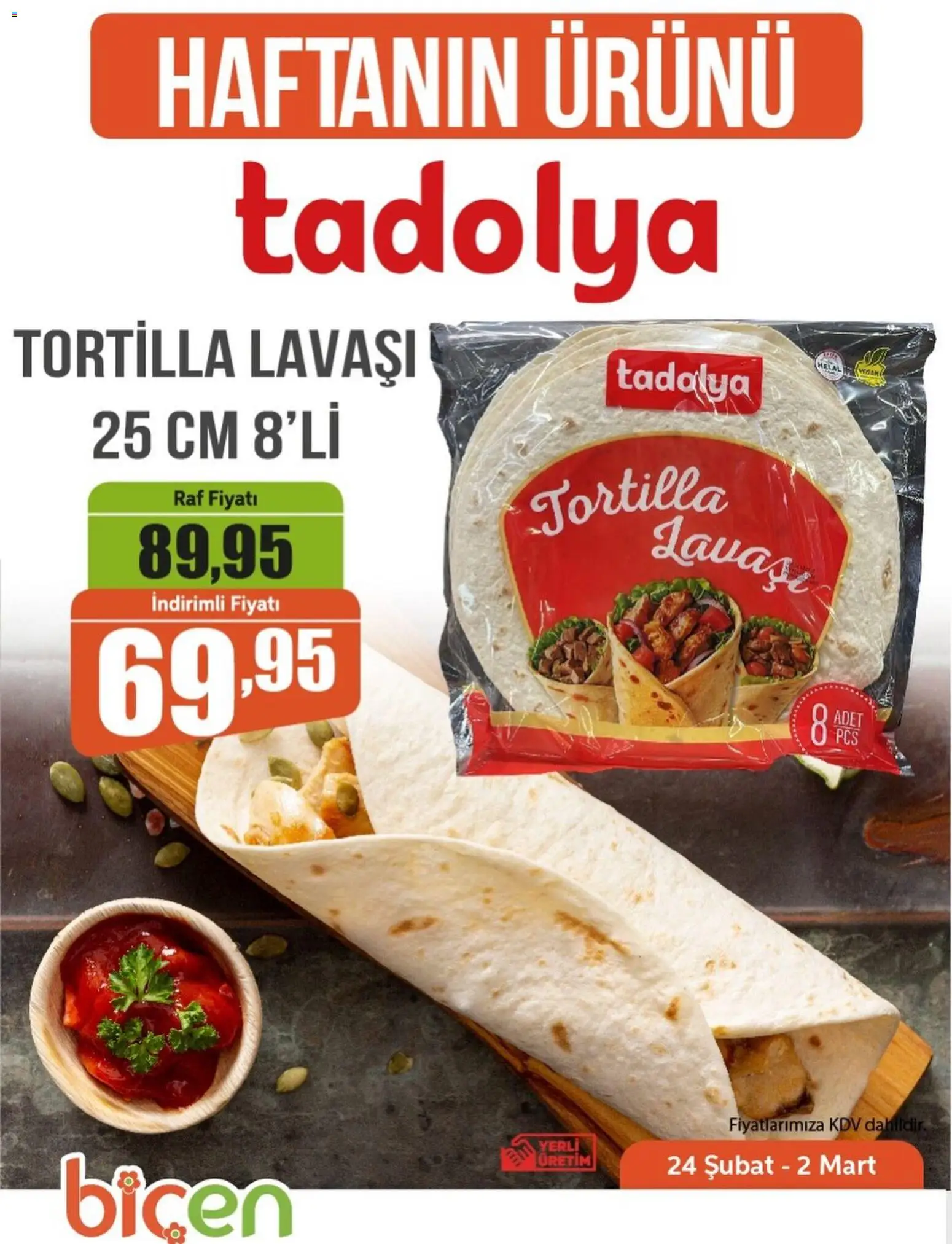 Biçen Market Haftanın Ürünü 24.02.2026 - Broşürünün önizlemesi