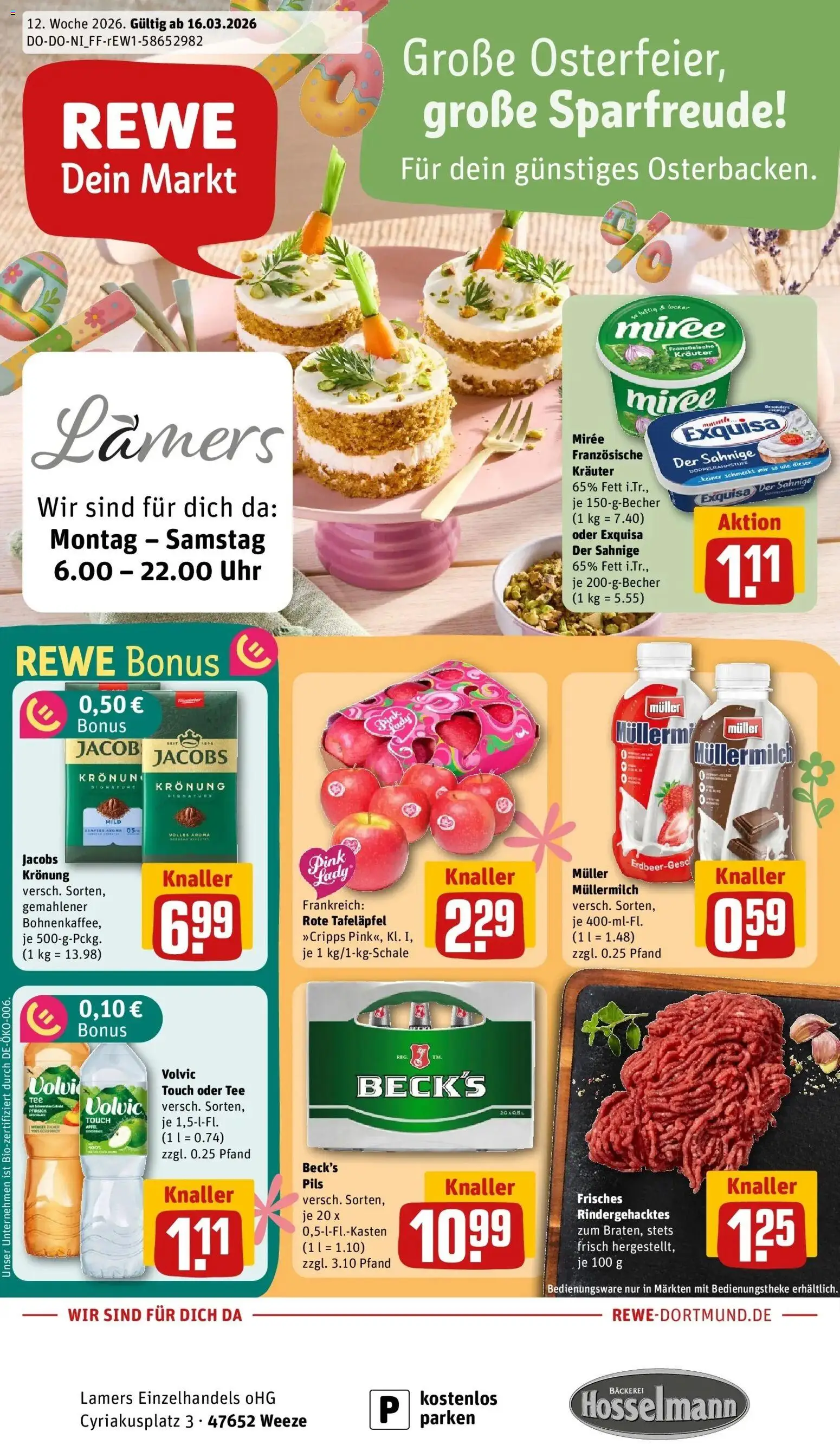 Vorschau von dem Prospekt des Geschäftes Rewe, gültig ab dem 15.03.2026