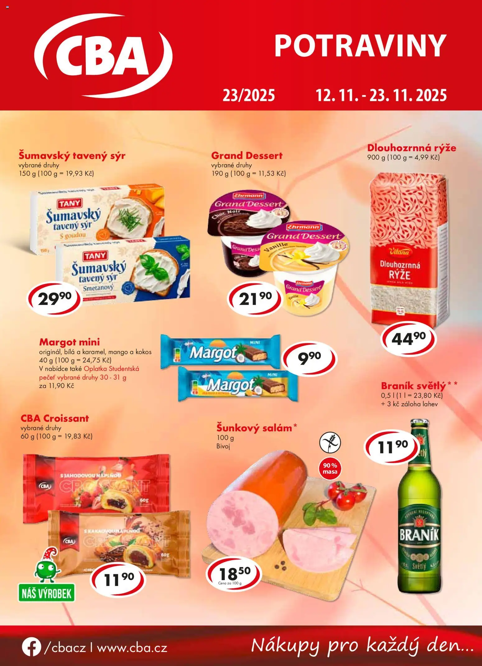 Náhled nabídky: CBA Leták platný od 12.11.2025