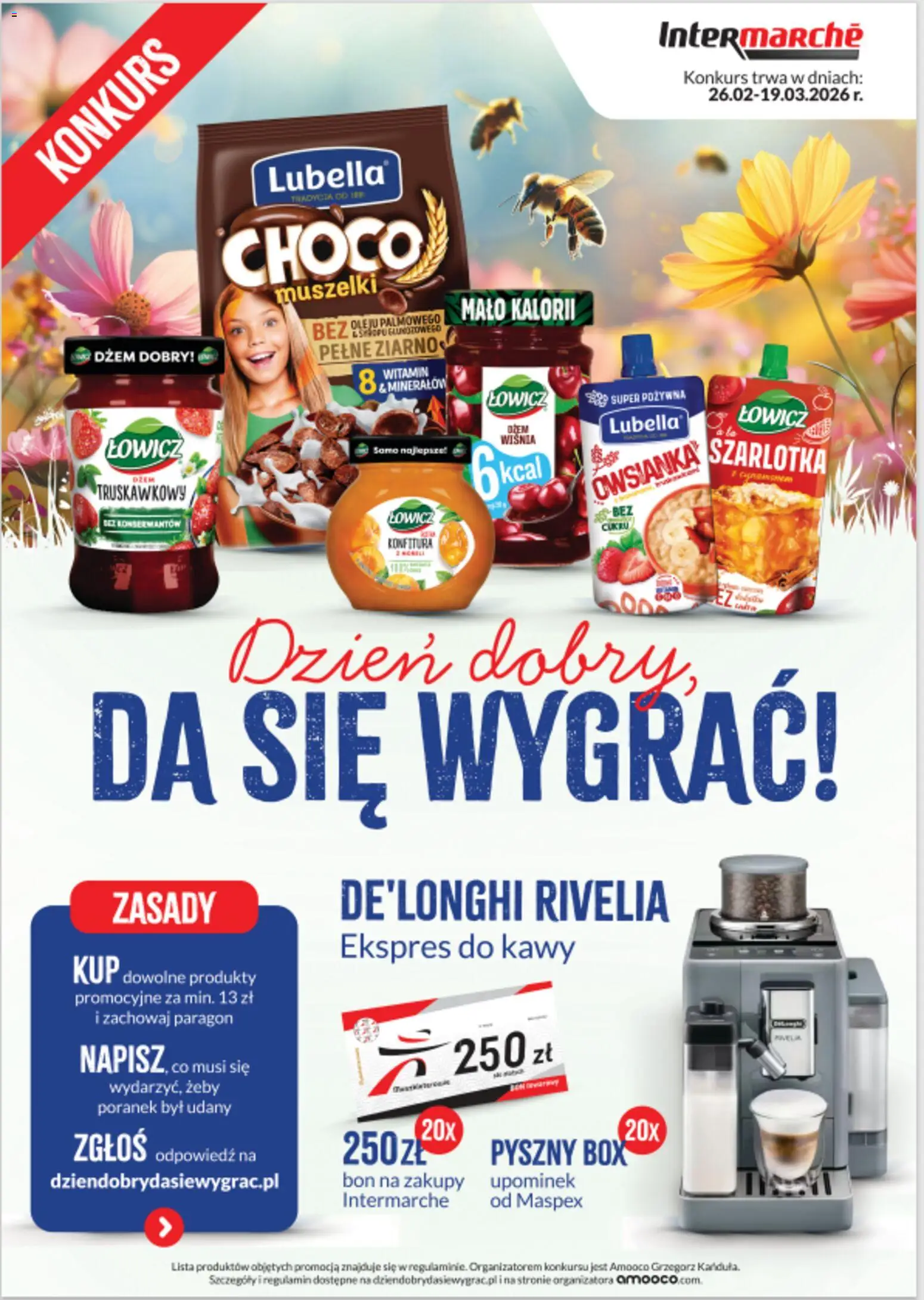 Pogląd gazetki "Konkurs - Dzień dobry, da się wygrać" ze sklepu Intermarche ważnej od 26.02.2026
