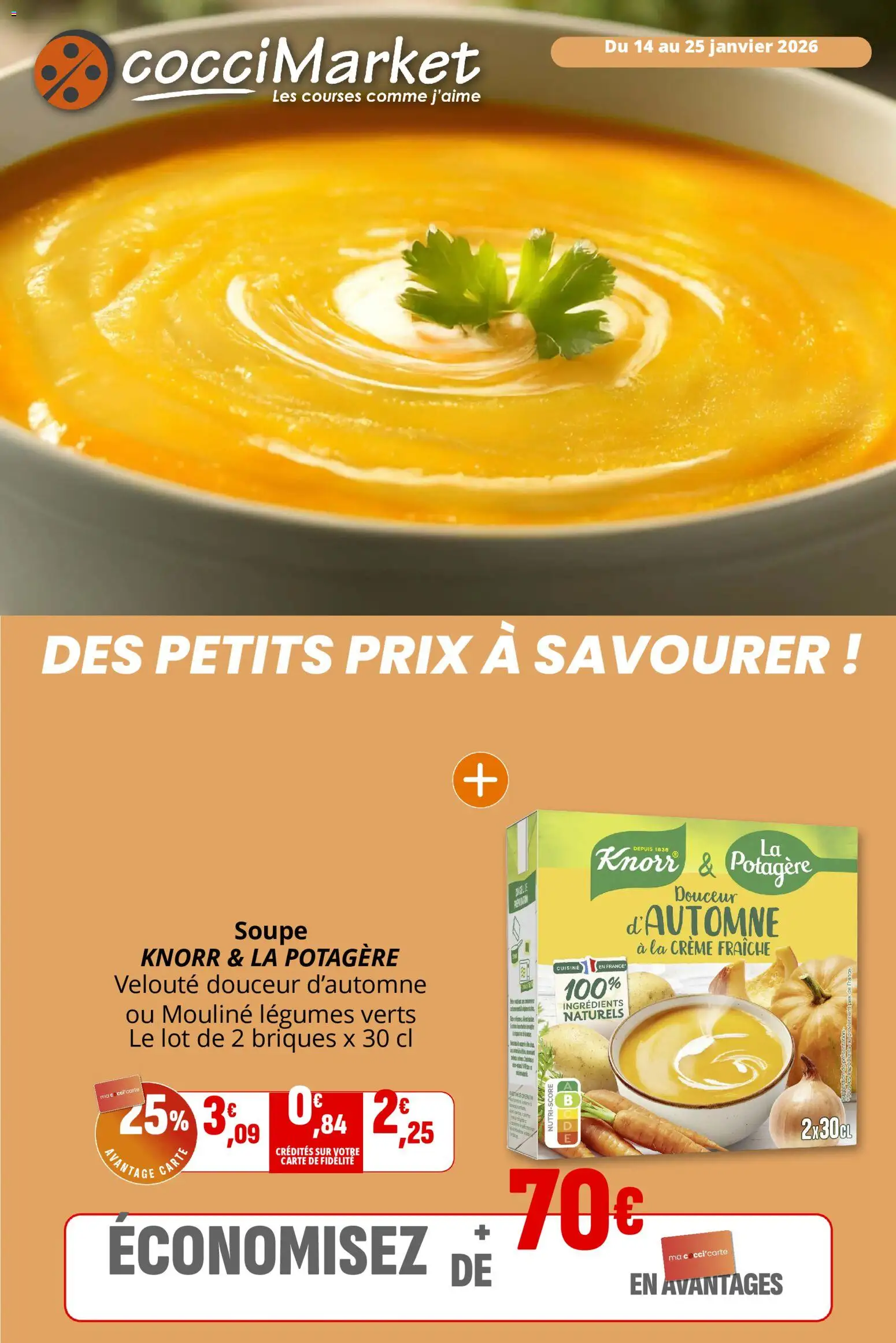 Prévisualisation de Market du magasin Coccinelle formulaire valide 14/01/2026 - Soupe, Crème fraiche, Crème, Briques, Ingrédients