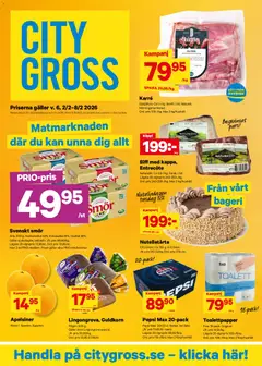 Förhandsgranska reklamblad Aktuella reklamblad City Gross från butik City Gross gäller från 02/02/2026