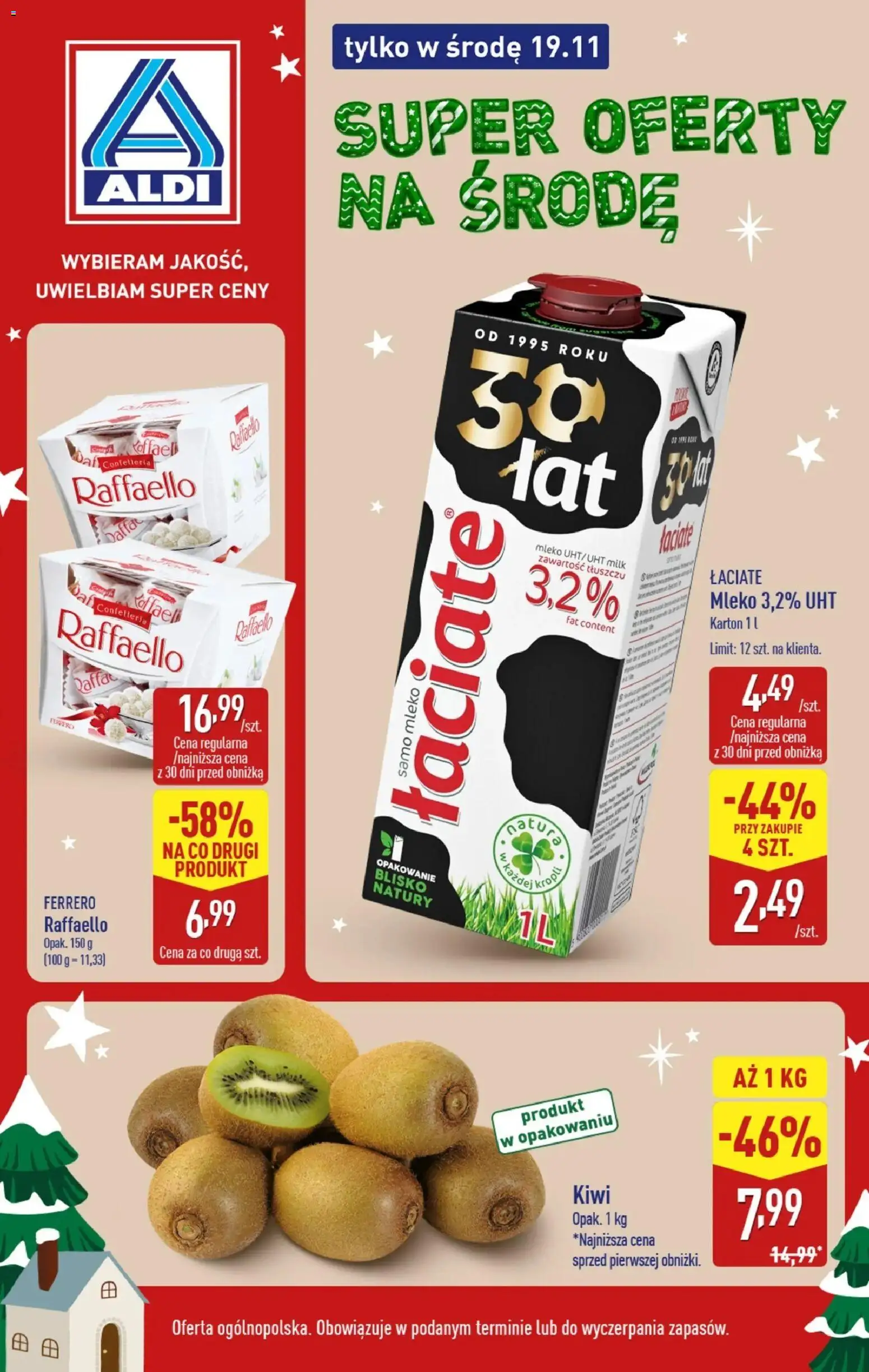 Pogląd gazetki "Tylko w środę" ze sklepu Aldi ważnej od 19.11.2025