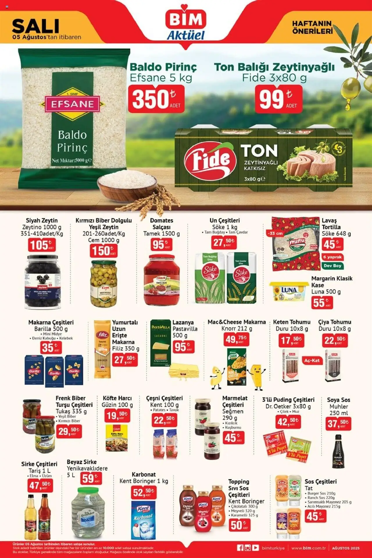 BİM Katalog bu hafta (05 Ağustos 2025) - Aktüel Broşür - Sayfa numarası 1