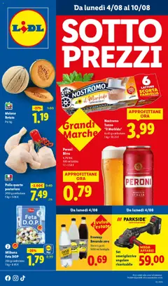 Anteprima dell'opuscolo Attuale volantino dal negozio Lidl valido da 04/08/2025