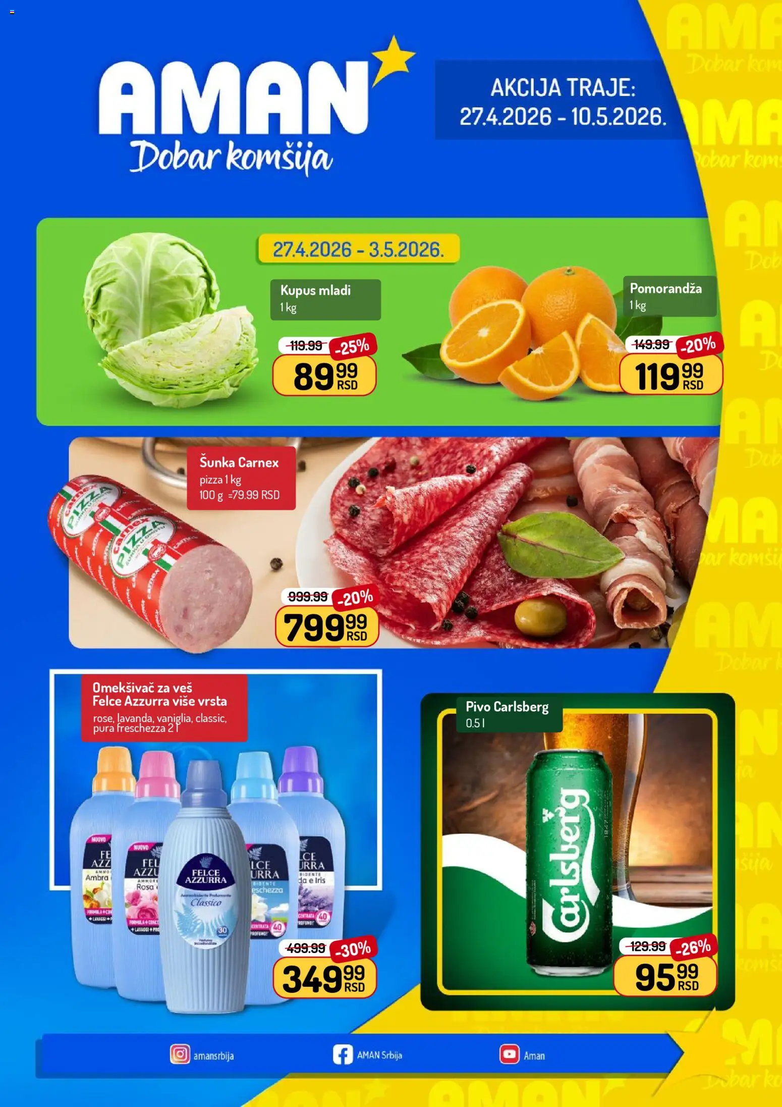 Pregled Aman kataloga - važi od 27.04.2026