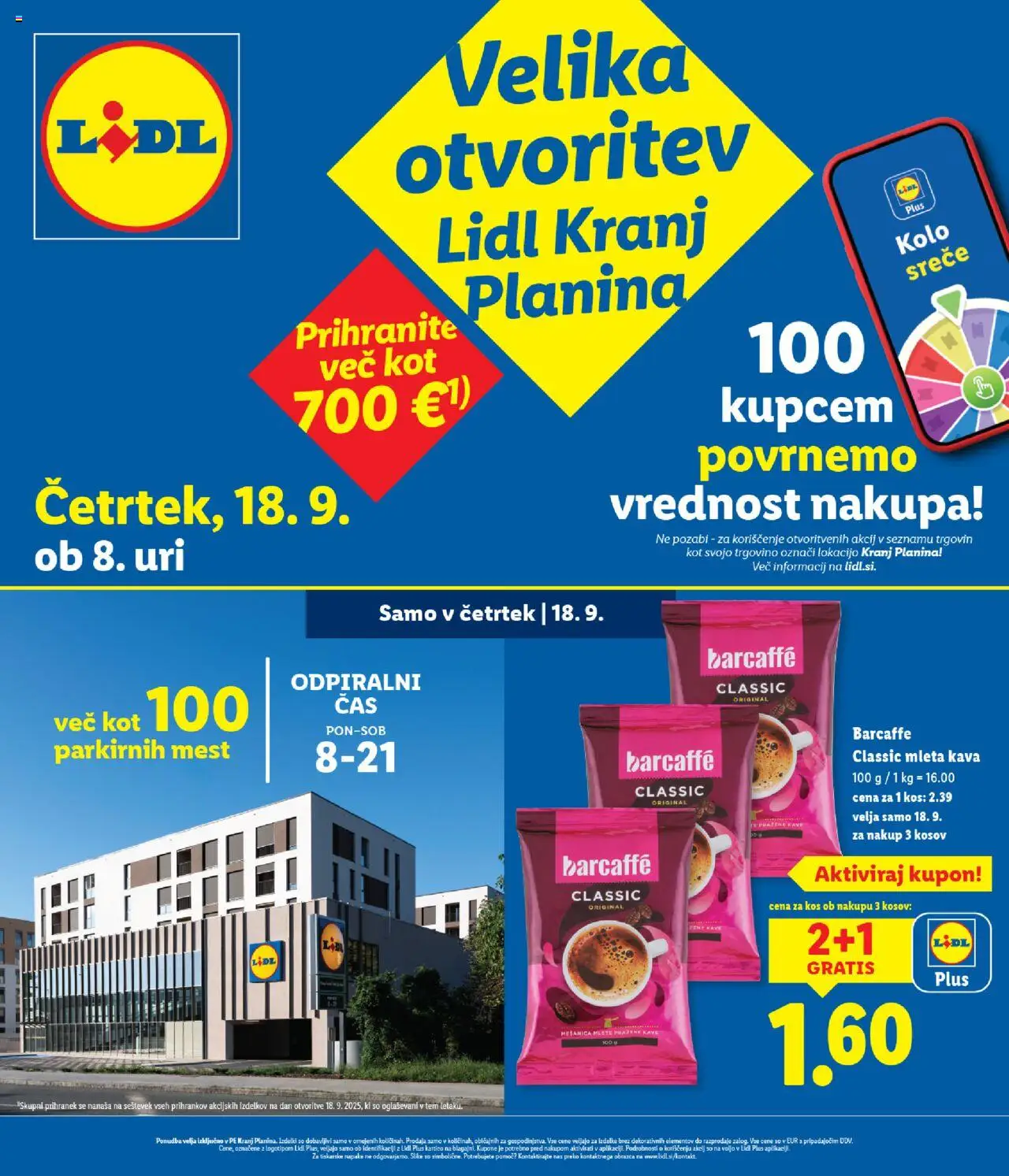 Lidl Katalog velika otvoritev od 18.09.2025 - aktualna ponudba - stran 1