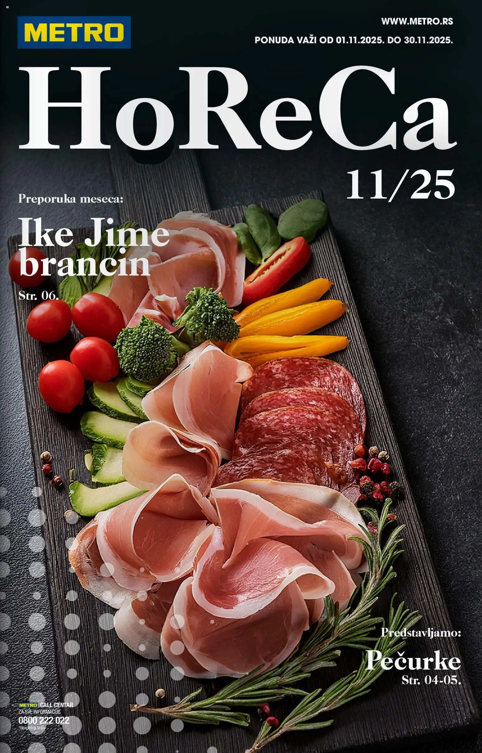 Pregled Metro kataloga - važi od 01.11.2025