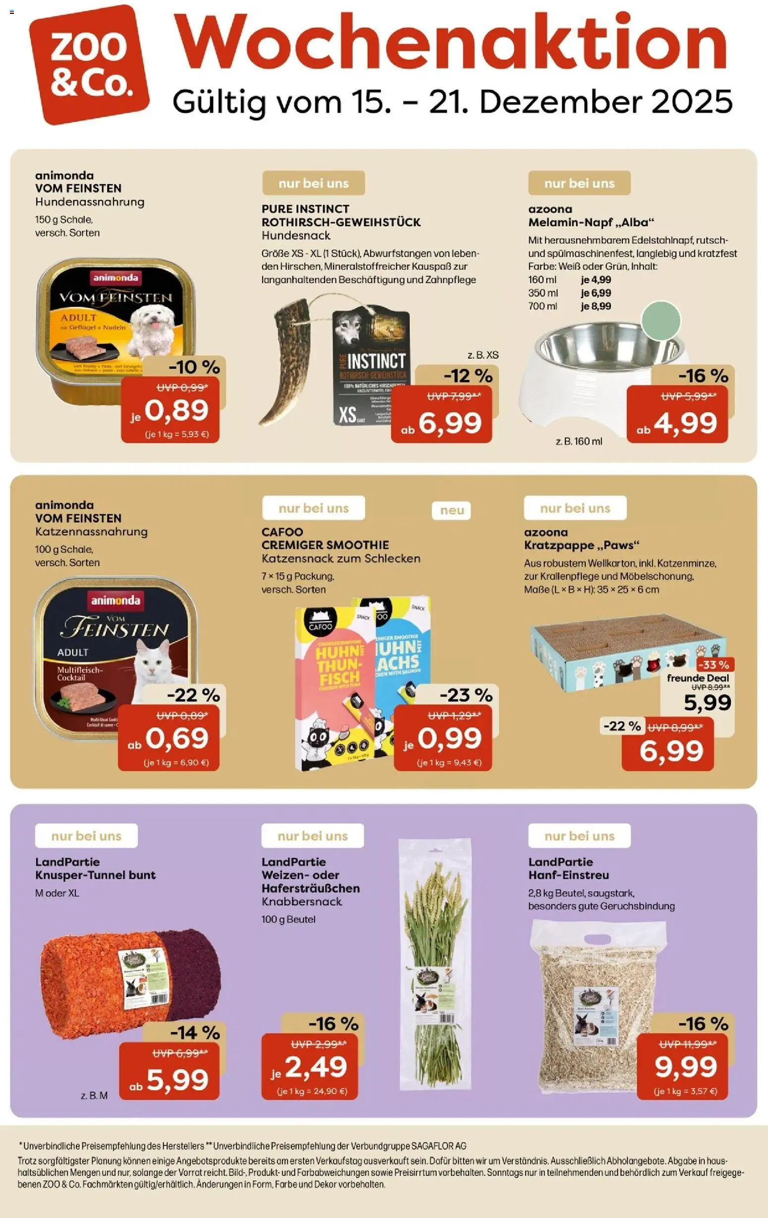 Vorschau von dem Prospekt des Geschäftes Zoo & co, gültig ab dem 15.12.2025