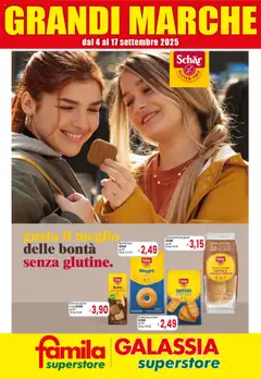 Anteprima dell'opuscolo Volantino Grandi Marche dal negozio Famila valido da 04/09/2025