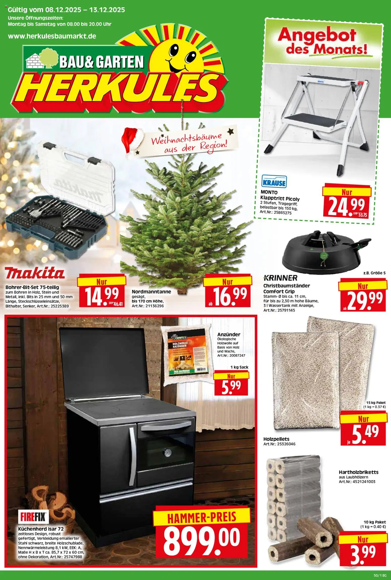 Vorschau von dem Prospekt des Geschäftes HERKULES, gültig ab dem 08.12.2025