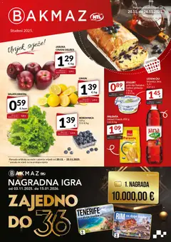 Pregled letka Katalog trgovine Bakmaz vrijedi od 20.11.2025 | Stranica: 1