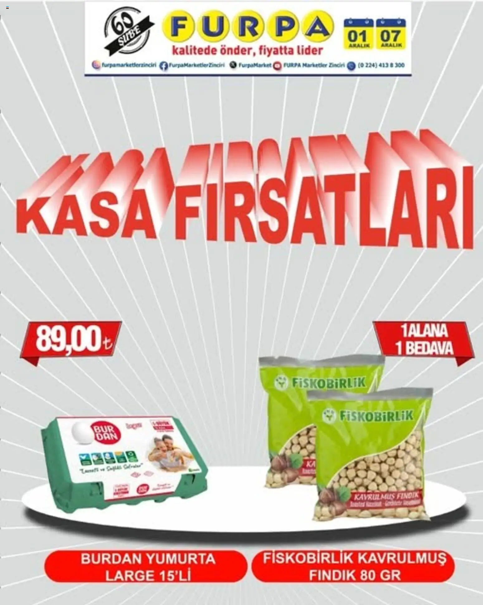 Furpa Kasa Fırsatları 01.12.2025 - Broşürünün önizlemesi