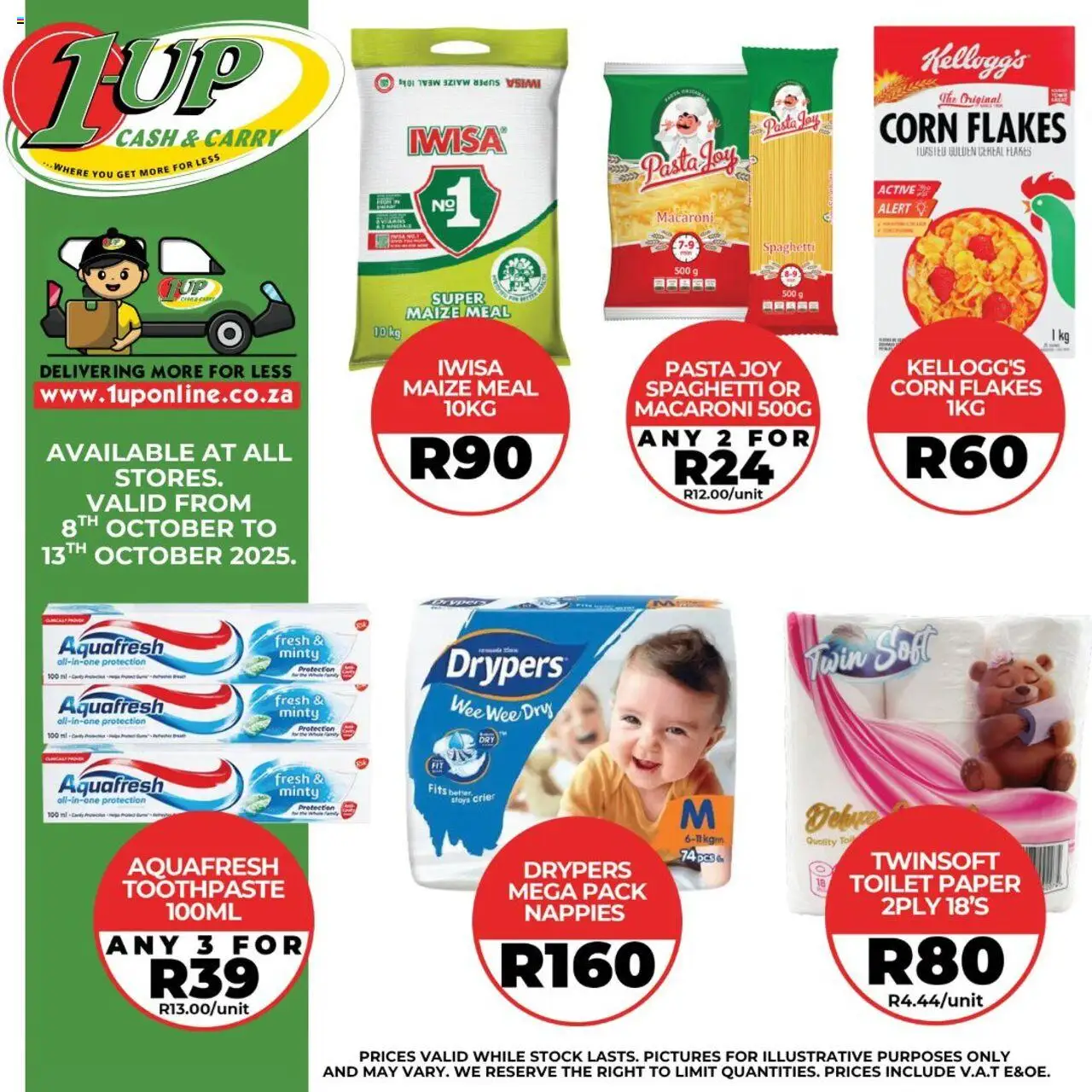 1UP Cash & Carry Specials from 08/10 - 13/10/2025 > Promotions