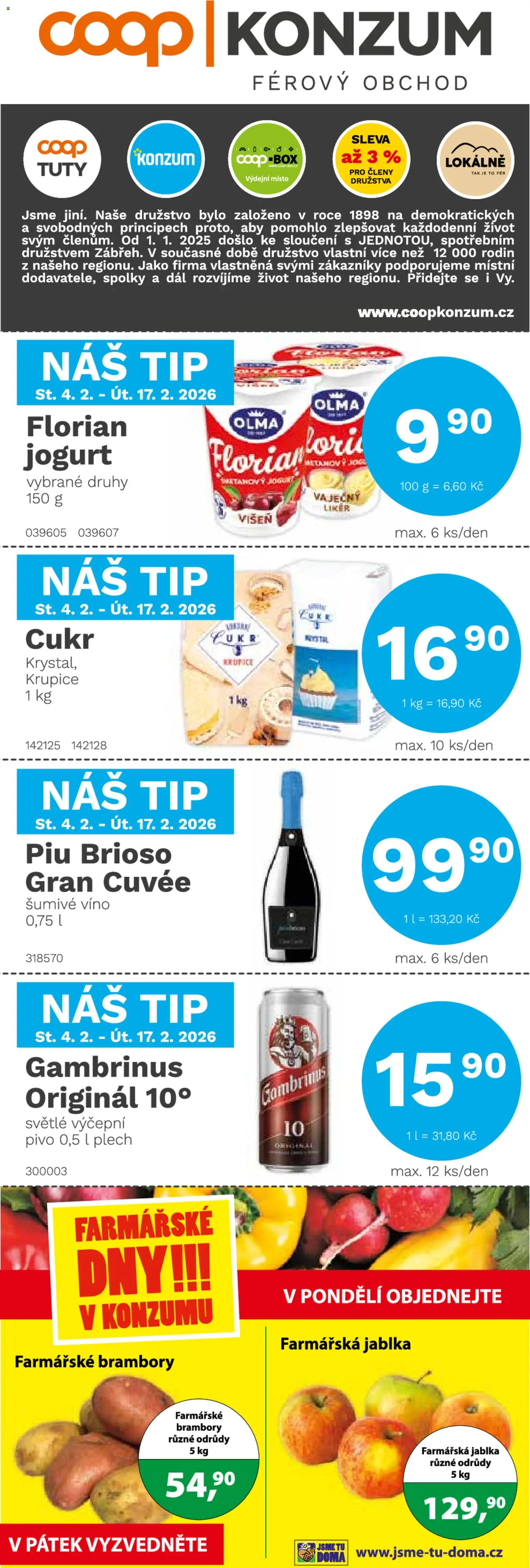 Náhled nabídky: Konzum Leták platný od 04.02.2026