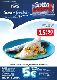 Anteprima dell'opuscolo Volantino Superfreddo dal negozio Decò valido da 30/01/2026