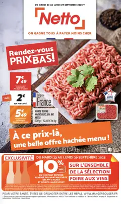 Prévisualisation de Catalogue du magasin Netto formulaire valide 23/09/2025