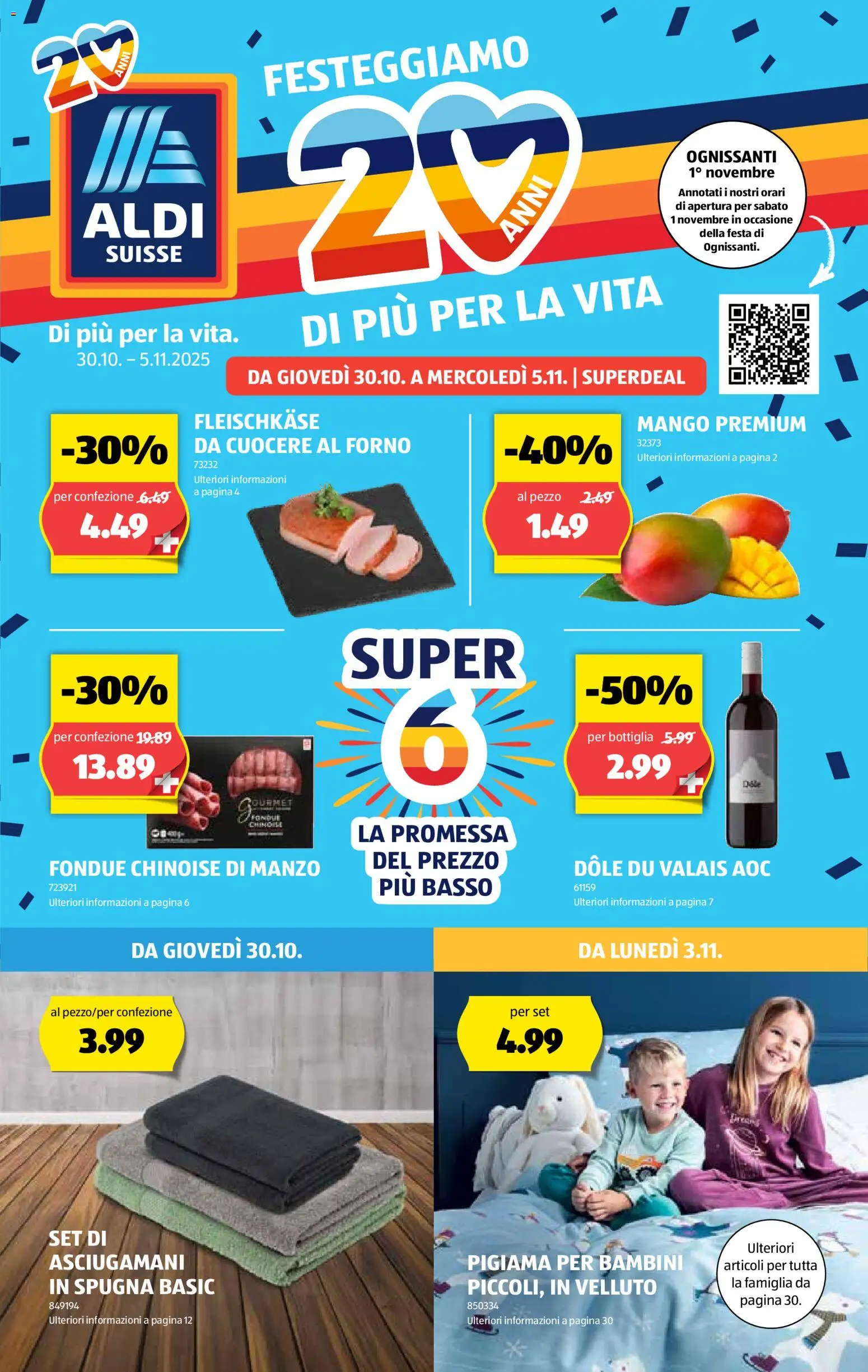 Aldi Aktionen IT ab 30.10.2025 - Seitennummer 1 - Mango, Fondue
