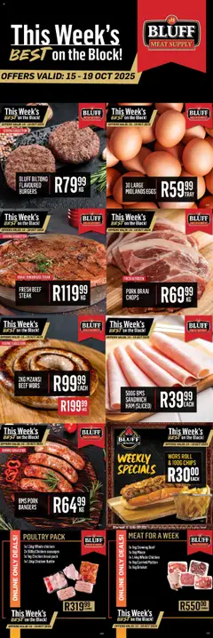 Preview of Bluff Meat Supply flyer valid from 15/10/2025