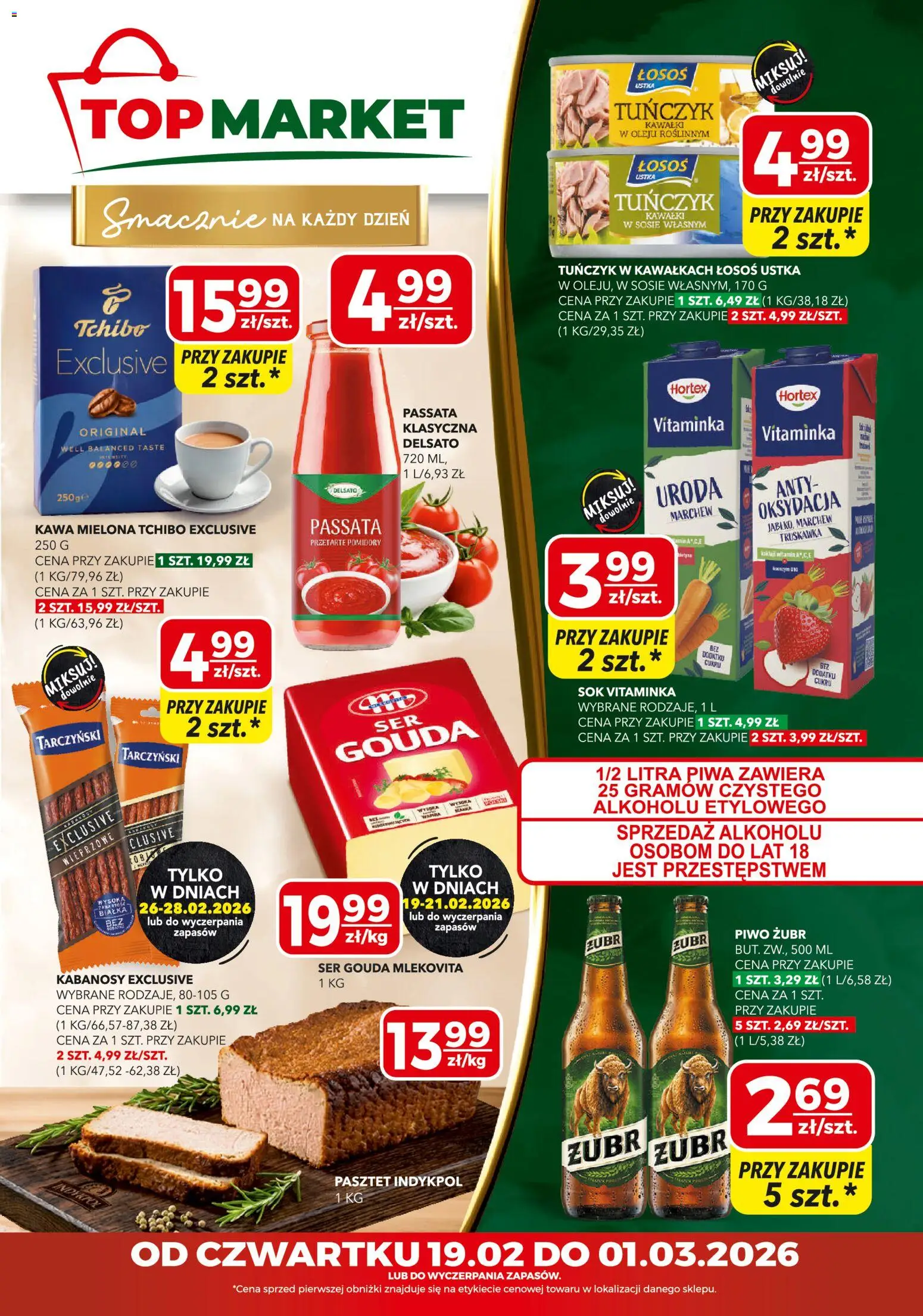 Pogląd gazetki "Gazetka mini" ze sklepu Top Market ważnej od 19.02.2026