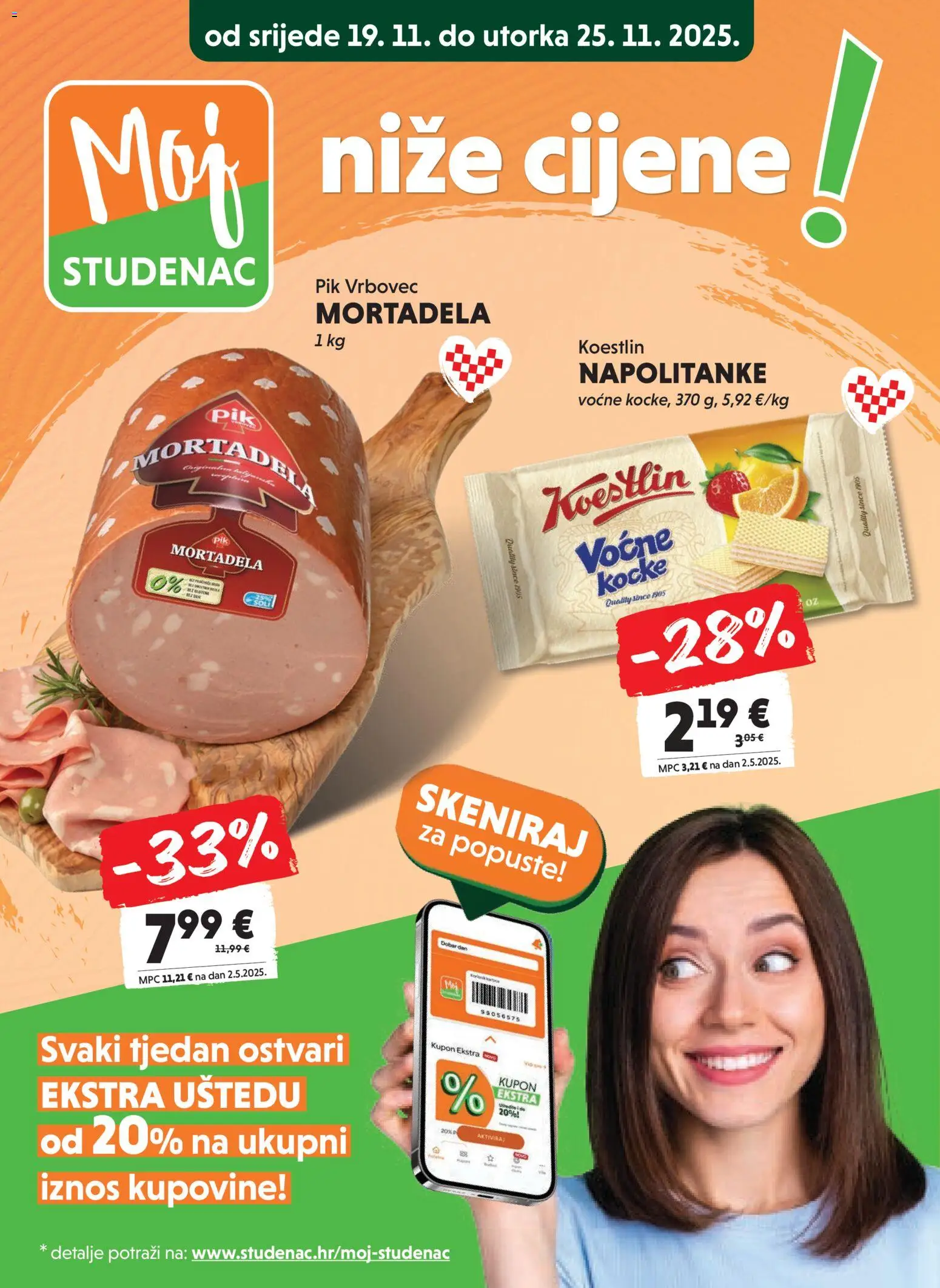 Pregled letka Katalog trgovine Studenac vrijedi od 19.11.2025