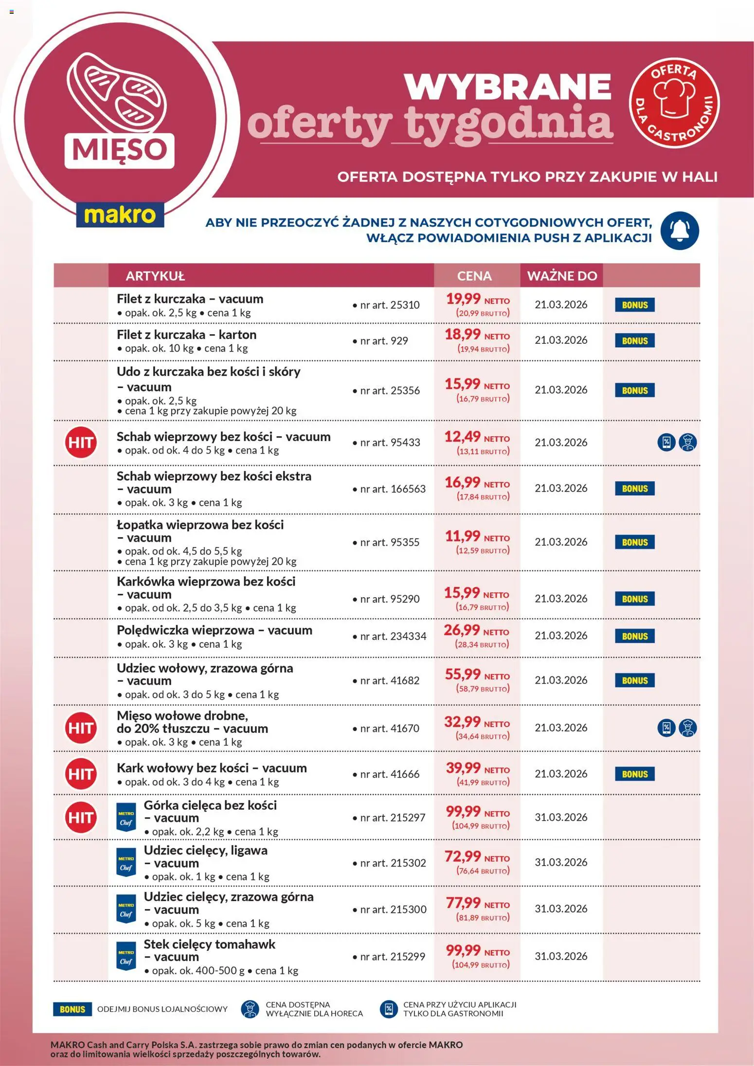 Pogląd gazetki "Makro gazetka - Wybrane oferty tygodnia" ze sklepu Makro ważnej od 16.03.2026