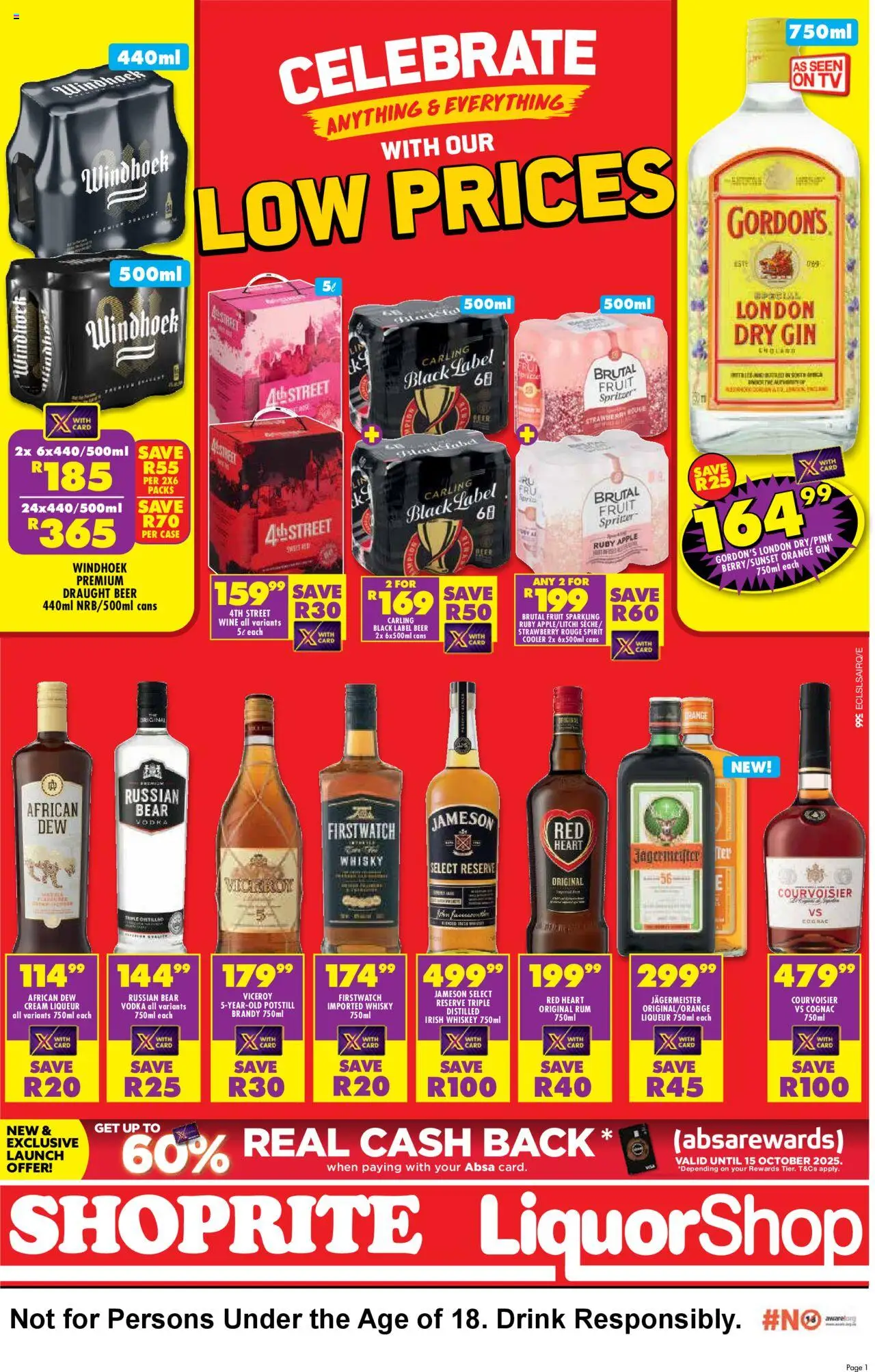 Shoprite Eastern Cape - LiquorShop Savings 23/09 - 08/10/2025 >> Catalogue