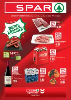 Vorschau des Merkblatts Aktionen vom Shop SPAR gültig von 23.10.2025 bis 29.10.2025