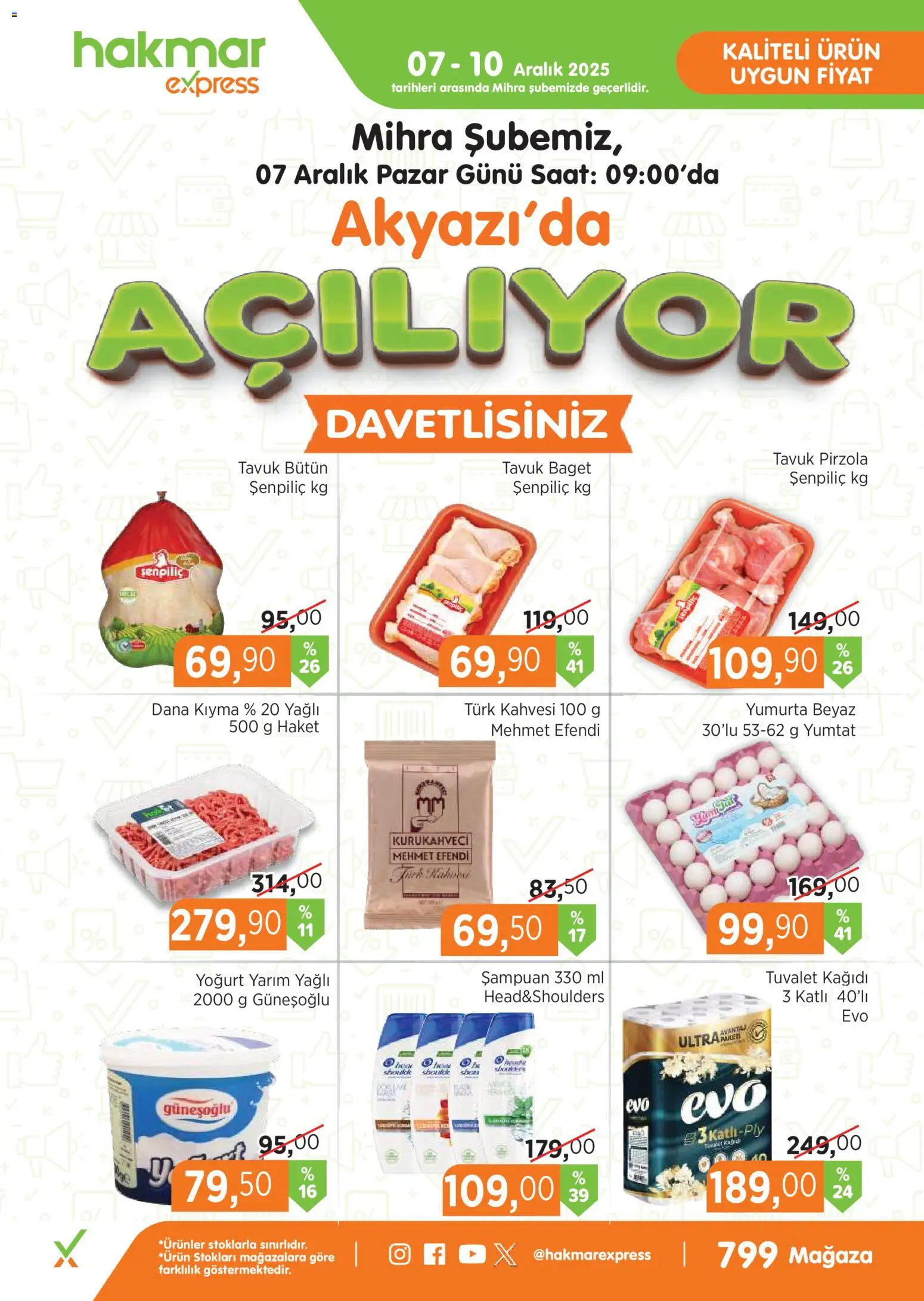 Hakmar Express Açılış İndirimleri 07.12.2025 - Broşürünün önizlemesi