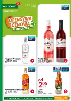 Pogląd gazetki "Ofensywa Cenowa Alkoholowa" ze sklepu Eurocash ważnej od 16.11.2025