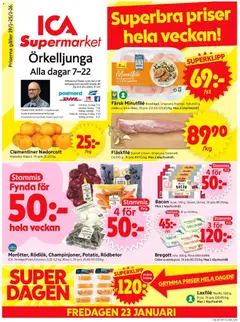 Förhandsgranska reklamblad Örkelljunga från butik ICA Supermarket gäller från 19/01/2026
