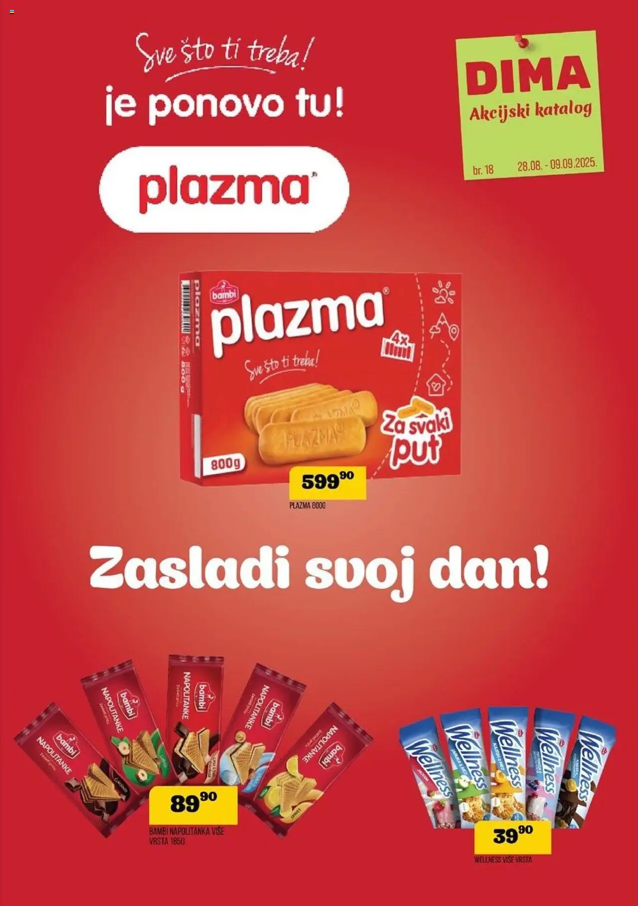 VP Dima katalog važi od 28.08.2025 - stranica 1 - Med, Sto, Napolitanke, Plazma