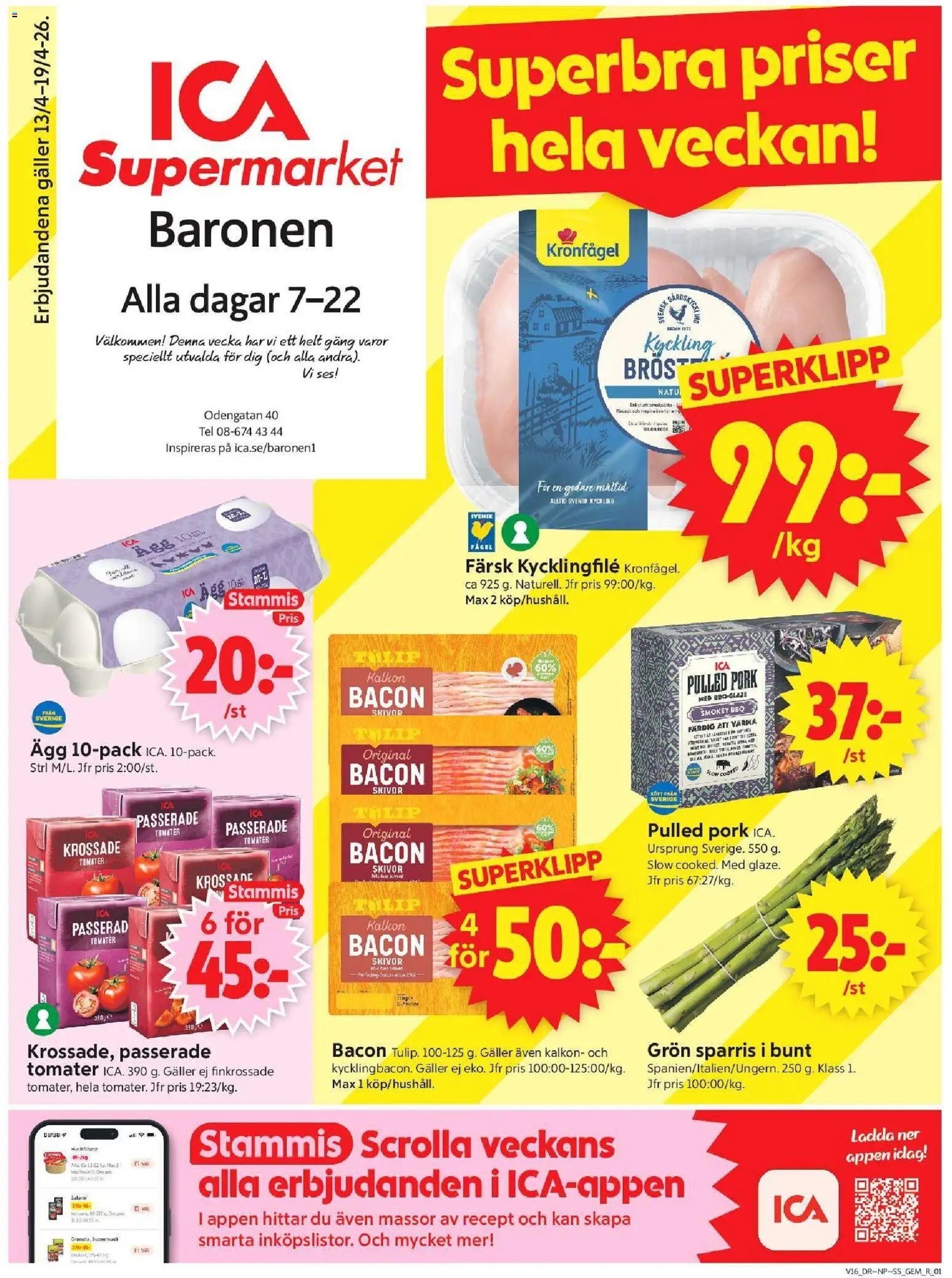 Förhandsgranska reklamblad Stockholm från butik ICA Supermarket gäller från 13/04/2026