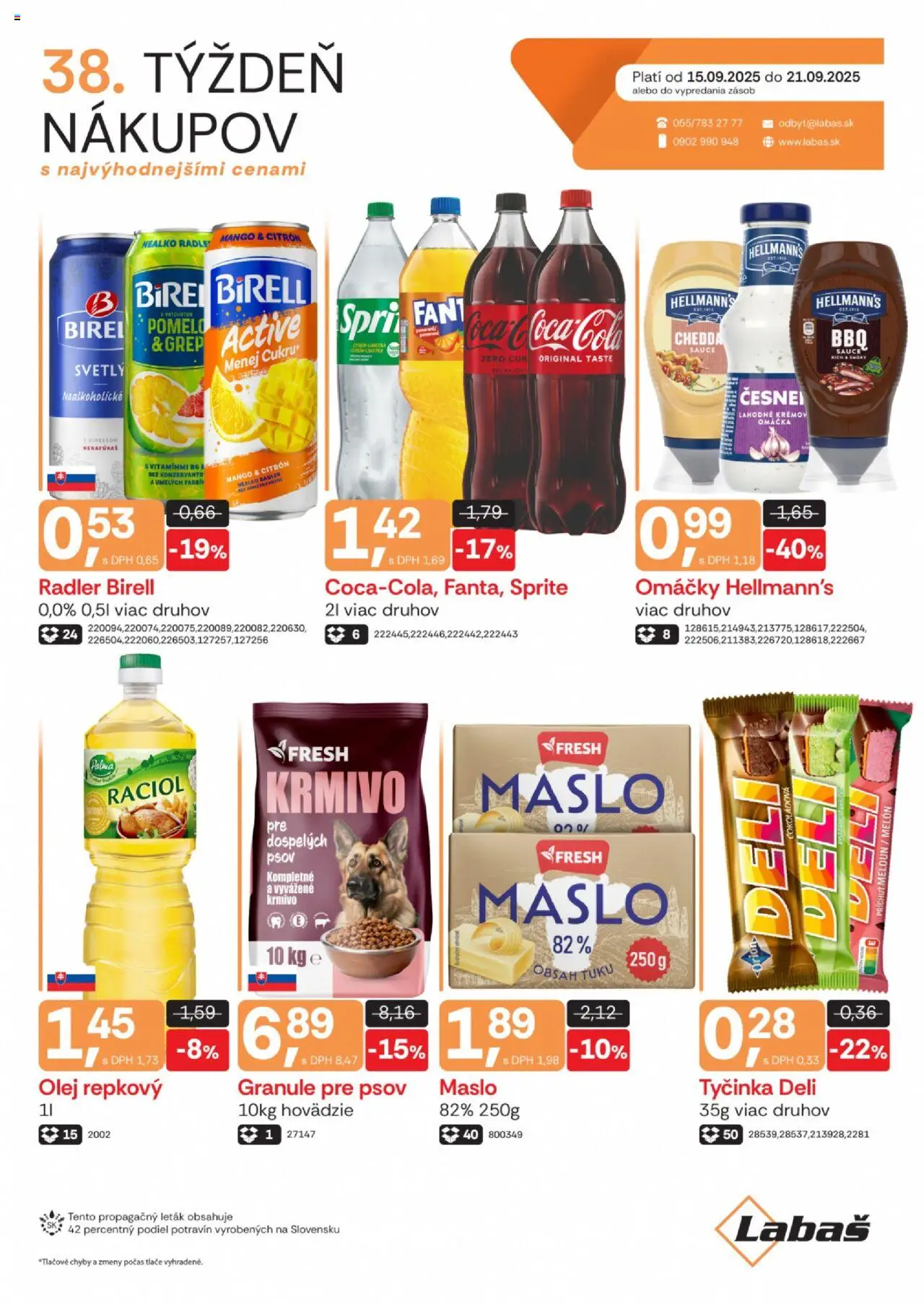 Labaš Leták (15.09. - 21.09.2025) - Akčná ponuka