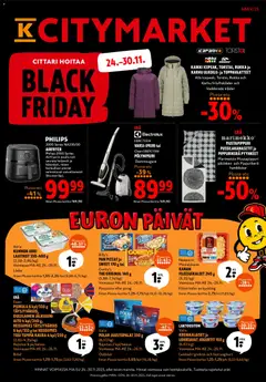 Kaupan K-Citymarket Black Friday esikatselu, voimassa 24/11/2025