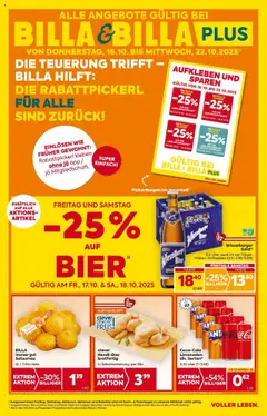 Vorschau der Angebote: Billa BILLA: Flugblatt gültig bei BILLA & BILLA PLUS gültig ab 15.10.2025