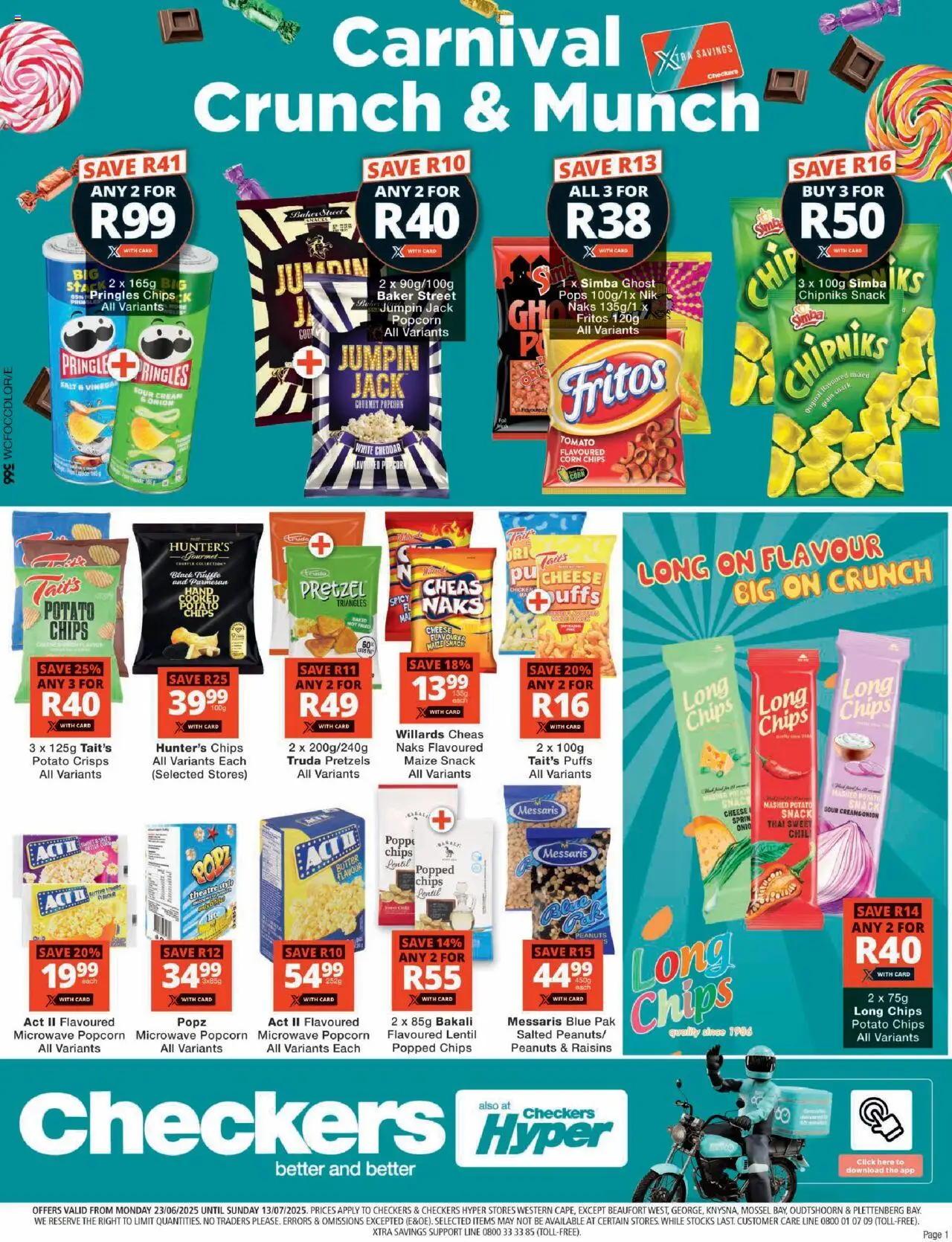 Checkers Western Cape - Sweets Promotion 23/06 - 13/07/2025 >> Catalogue - Cheese, Sour cream, Salt, Popcorn, Peanuts, Microwave, Cheddar, Onion