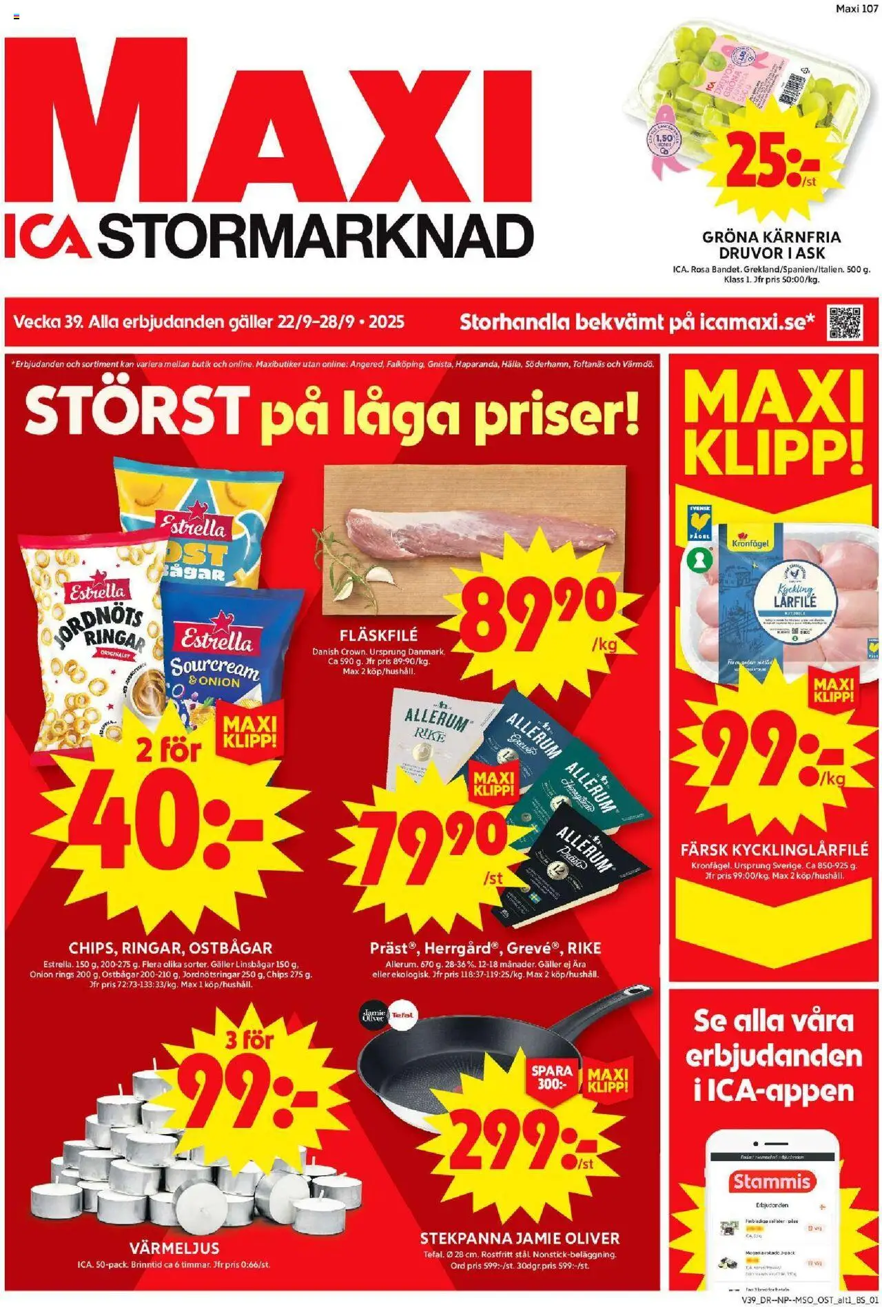 Nacka är giltig 22/09 2025 > Veckans Erbjudanden gäller från 22/09/2025 till 28/09/2025 sidnummer 1