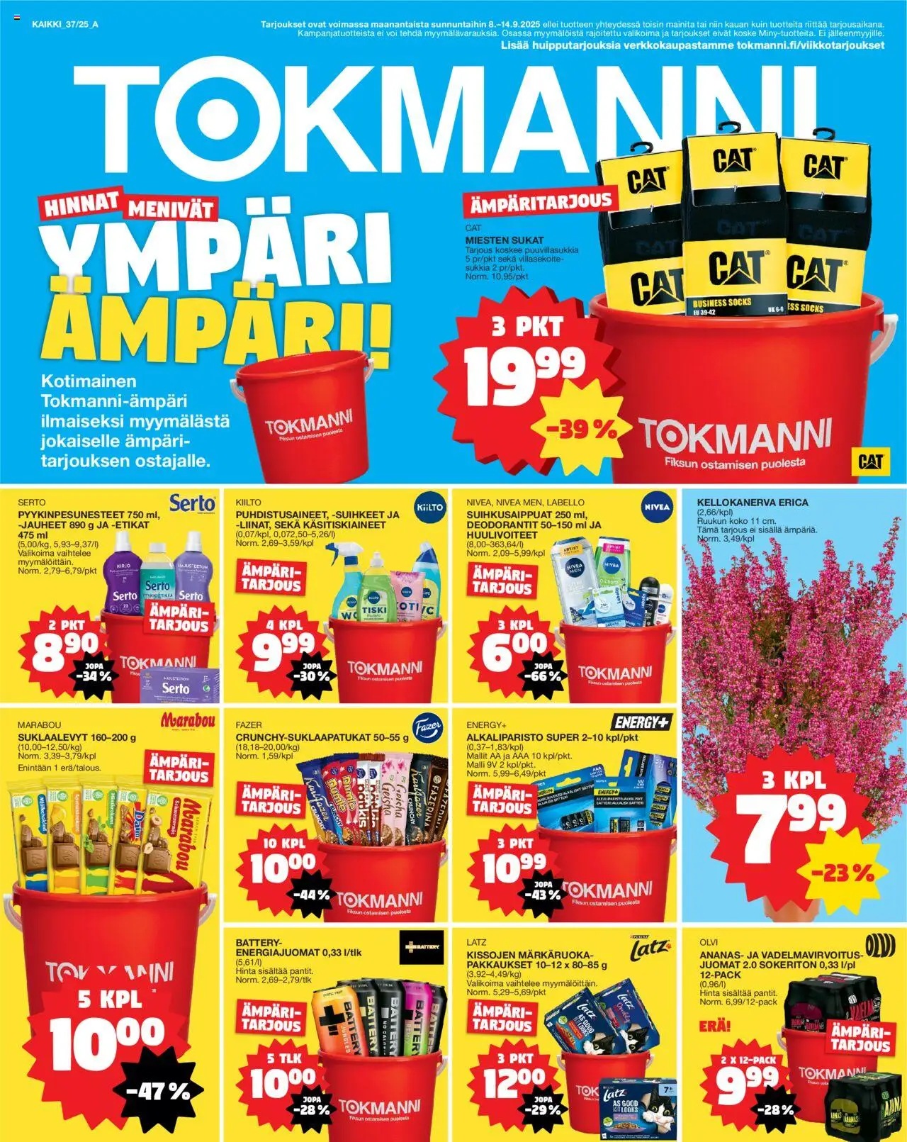 Tokmanni-kaupan Tarjoukset voimassa 08/09/2025 - Sivulla 1
