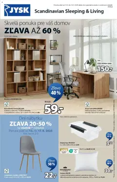 Náhľad JYSK letáku platného od 13.08.2025