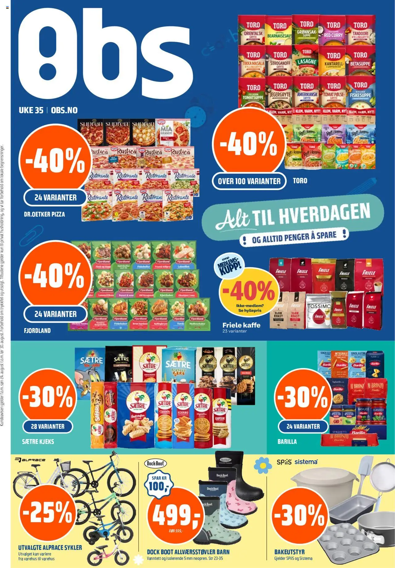 Kundeavis Coop Obs gyldig fra 24/08/2025 - Sidenummer 1