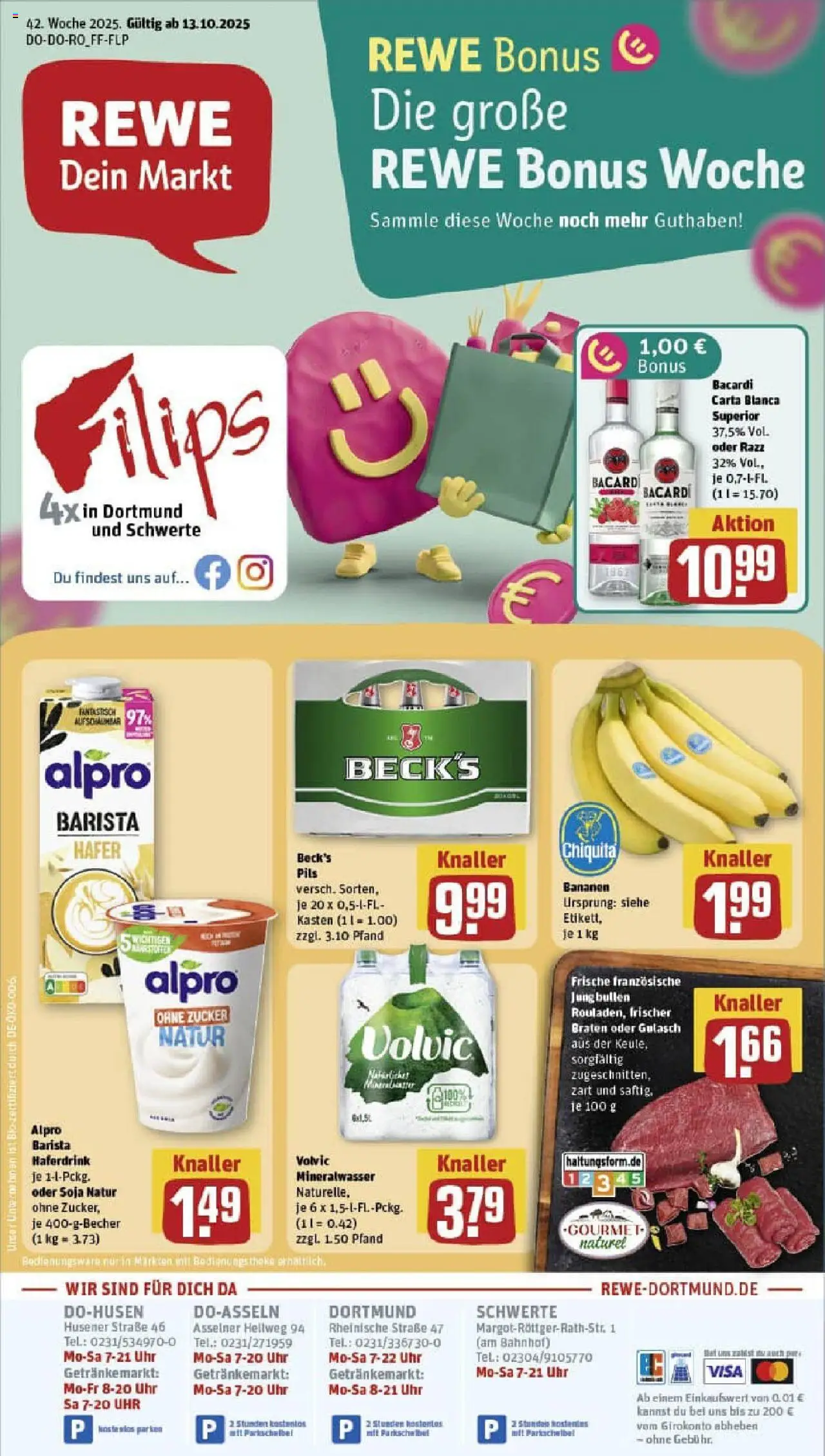 REWE Prospekt ab 13.10.2025 nächste Woche - Prospekt Dortmund	
