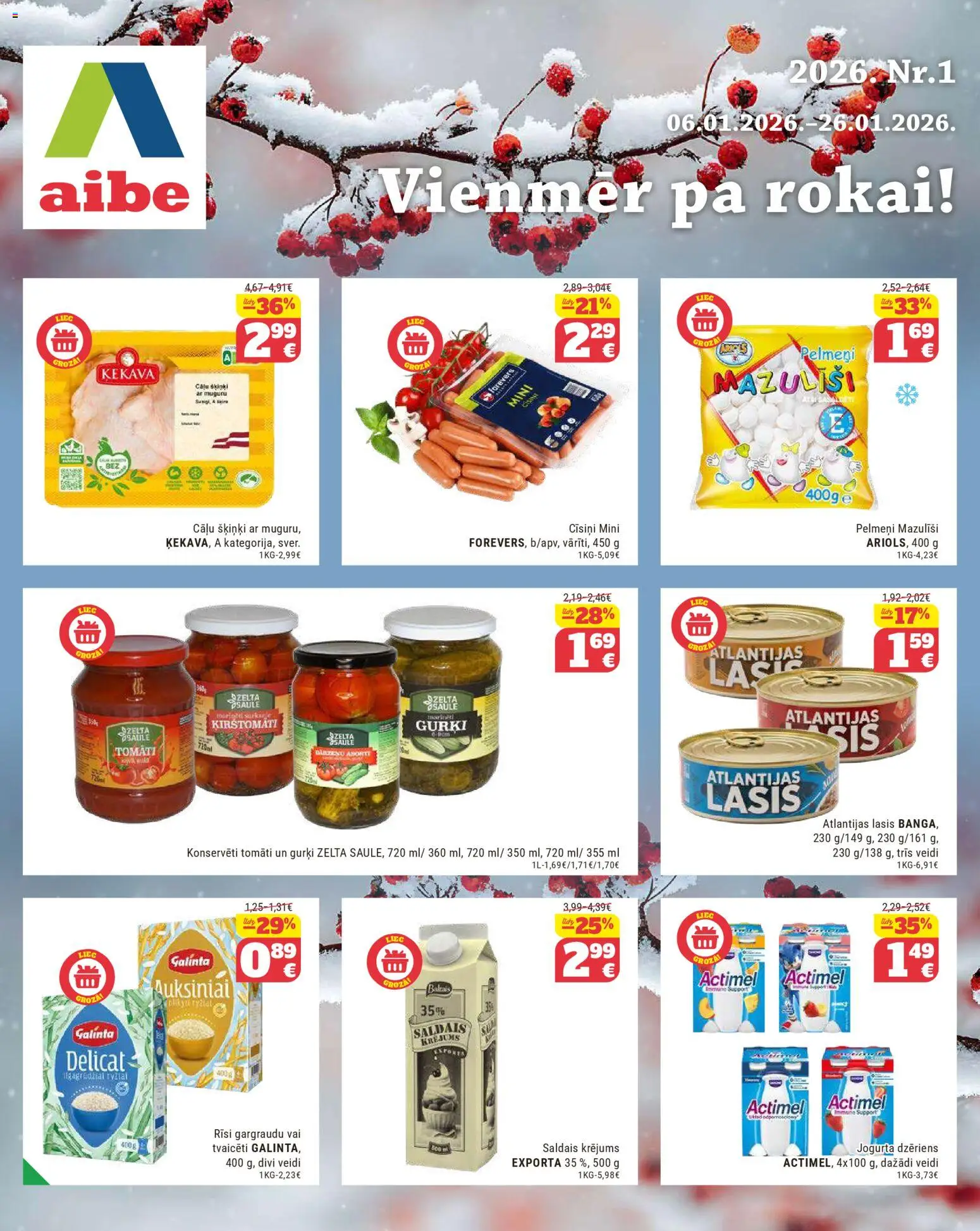 Skatīt Aibe akciju bukletu, derīgs no 2026.01.06