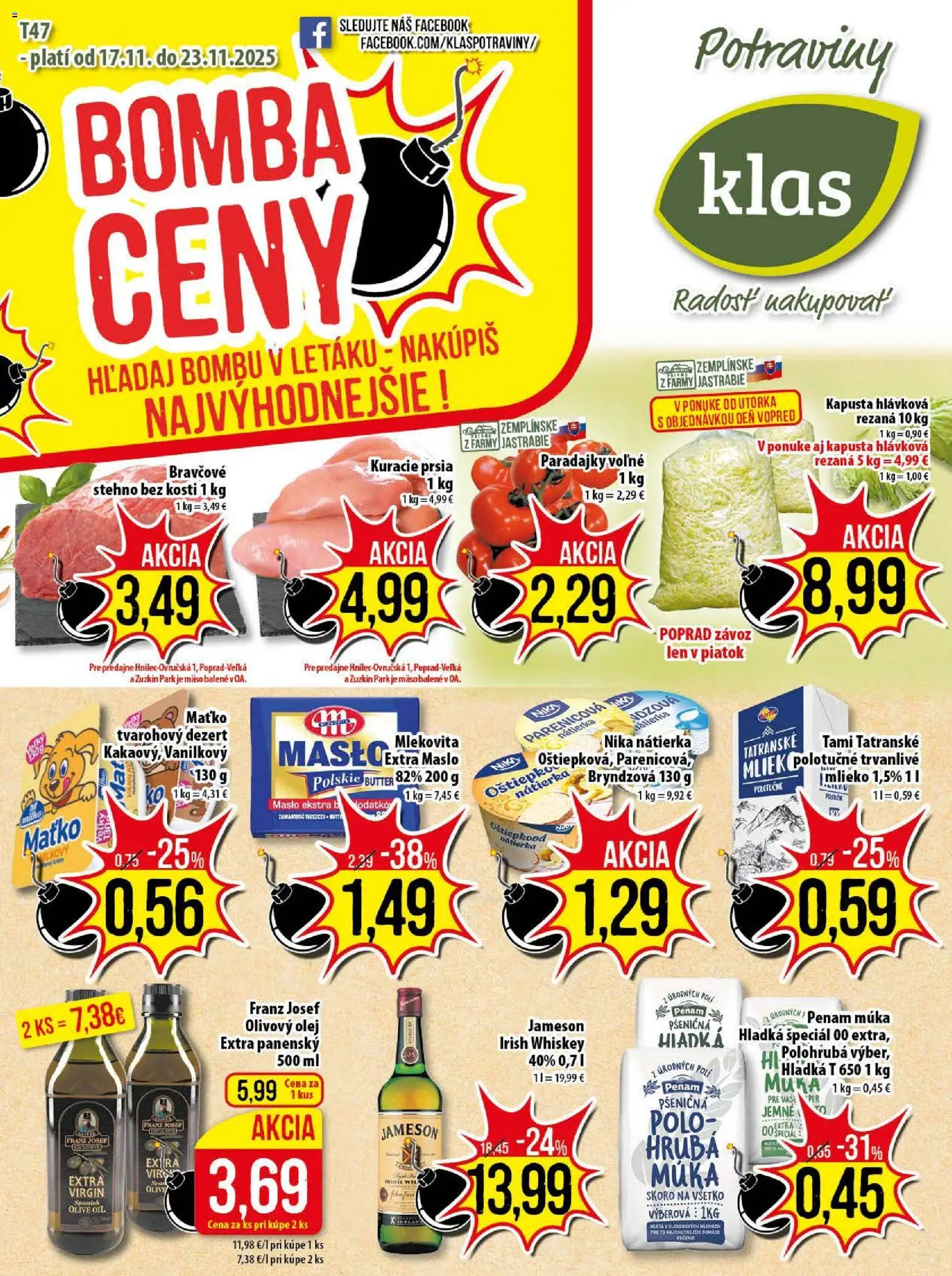 Náhľad Klas letáku platného od 17.11.2025