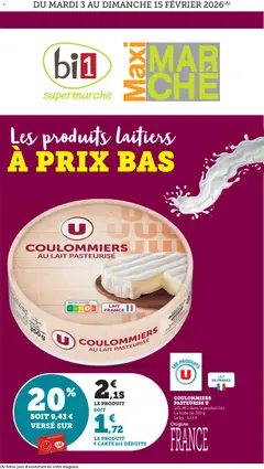 Prévisualisation de Catalogue du magasin bi1 formulaire valide 03/02/2026