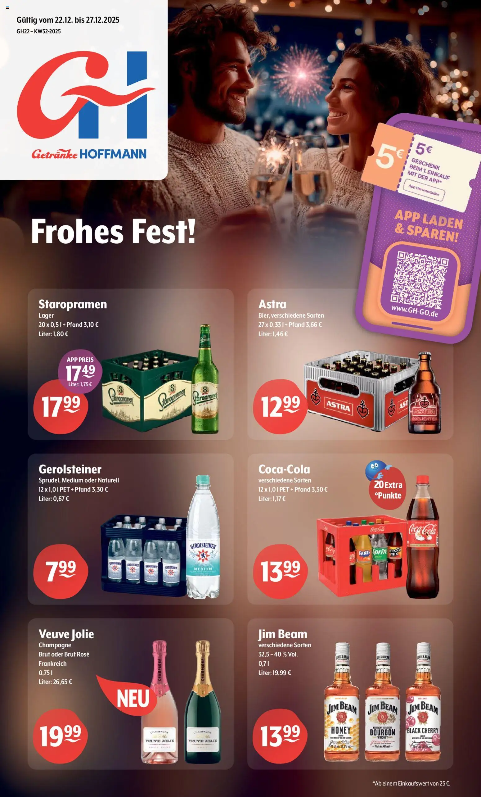 Vorschau von dem Prospekt des Geschäftes Getränke Hoffmann, gültig ab dem 22.12.2025