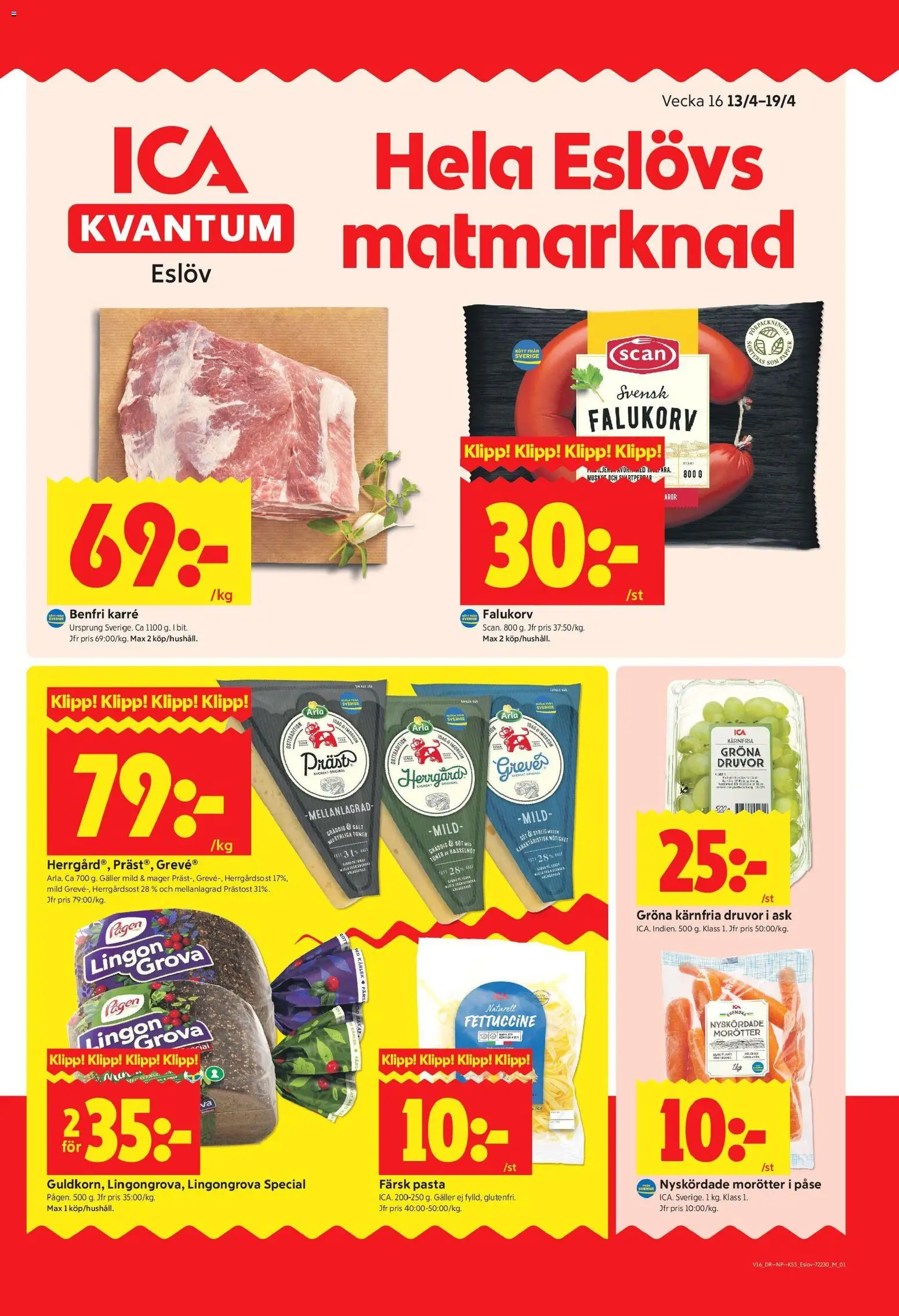 Förhandsgranska reklamblad Eslöv från butik ICA Kvantum gäller från 13/04/2026